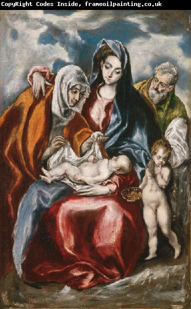 El Greco The Holy Family with St Anne and the young St John Baptist (mk08)