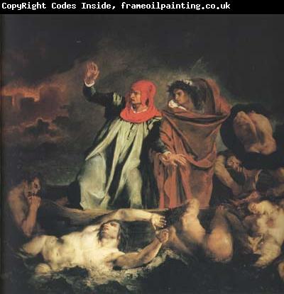 Eugene Delacroix Dante and Virgil in Hell (mk10)
