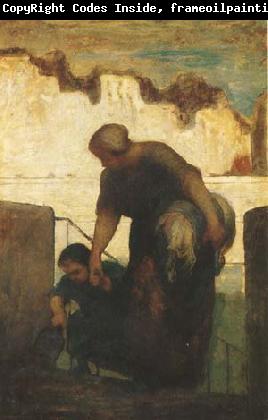 Honore  Daumier The Washerwoman (mk09)
