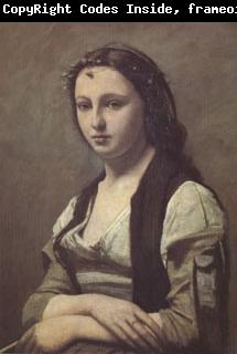 Jean Baptiste Camille  Corot Woman with a Pearl (mk05)