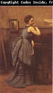 Jean Baptiste Camille  Corot Woman in Blue (mk05)