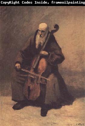 Jean Baptiste Camille  Corot Le moine au violoncelle (mk11)