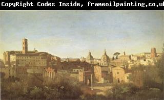 Jean Baptiste Camille  Corot The Forum Seen from the Farnese Gardens (mk05)