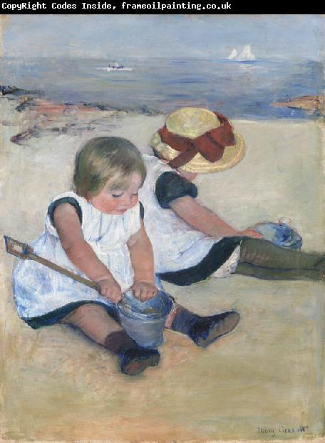Mary Cassatt Two Children on the Beach (mk09)