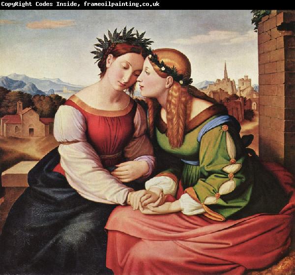Overbeck, Johann Friedrich Italia and Germania (shulamith and Mary) (mk09)