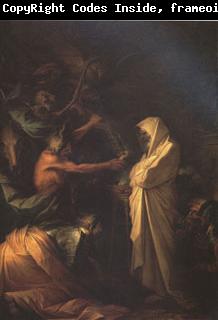 Salvator Rosa The Spirit of Samuel Called up before Saul by the Witch of Endor (mk05)