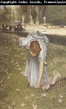Alma-Tadema, Sir Lawrence Spring in the Gardens of the Villa Borghese (mk23)