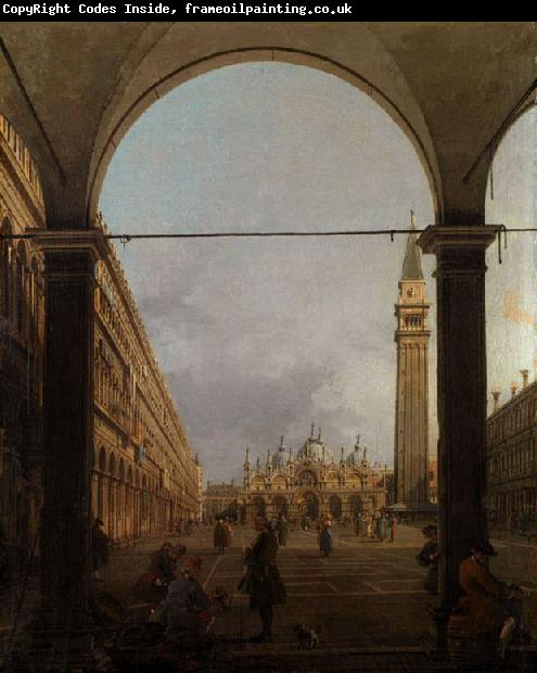 Canaletto Piazza S.Marco verso la basilica,dall'angolo nord-oves (mk21)