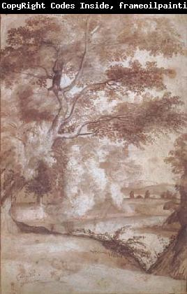 Claude Lorrain River View with Trees (mk17)