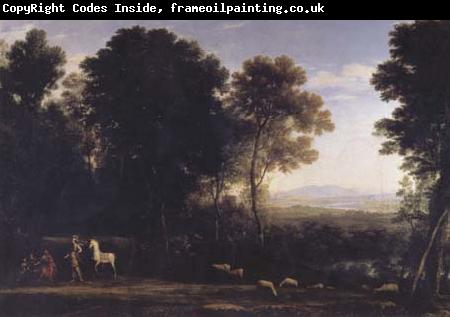 Claude Lorrain Landscape with Erminia and the Shepherds (mk17)