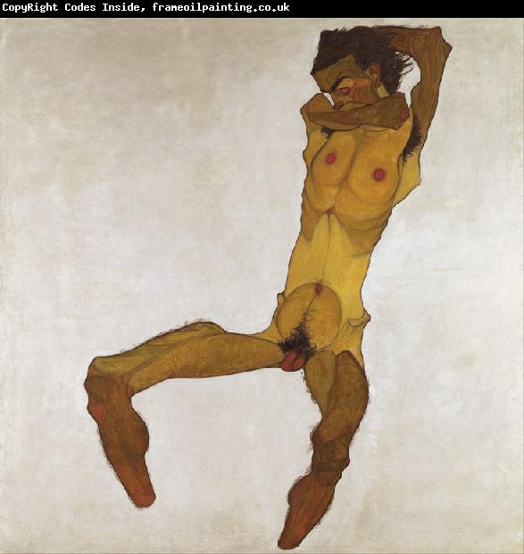 Egon Schiele Seated Male Nude (mk12)