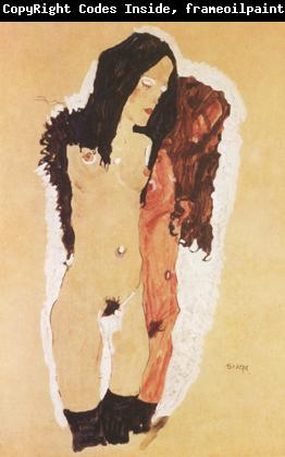 Egon Schiele Two Reclining Girls (mk12)