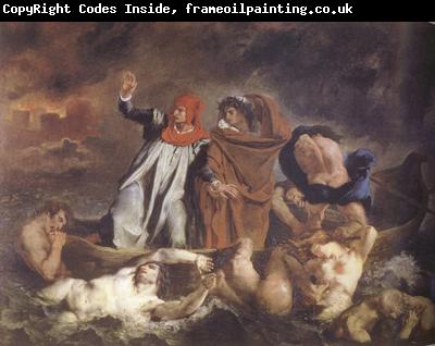 Eugene Delacroix Dante and Virgil in Hel (The Barque of Dante) (mk22)