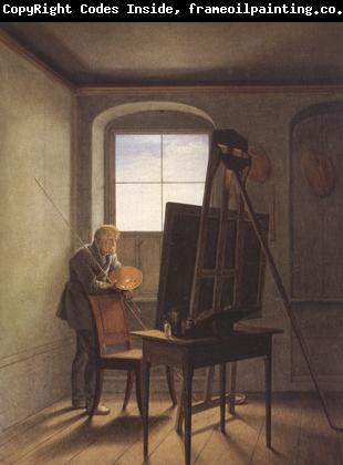 Georg Friedrich Kersting Caspar David Friedrich in his Studio (mk22)