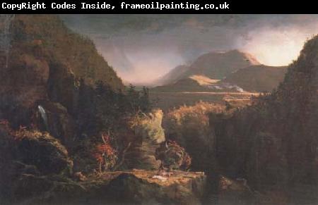 Thomas Cole Landscape with Figures A Scene from The Last of the Mohicans (mk13)