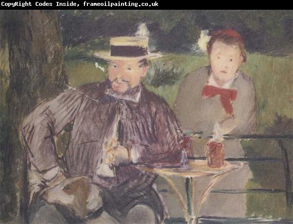 Edouard Manet Portraits d'Ernest Hoschede et de sa fille Marthe (mk40)