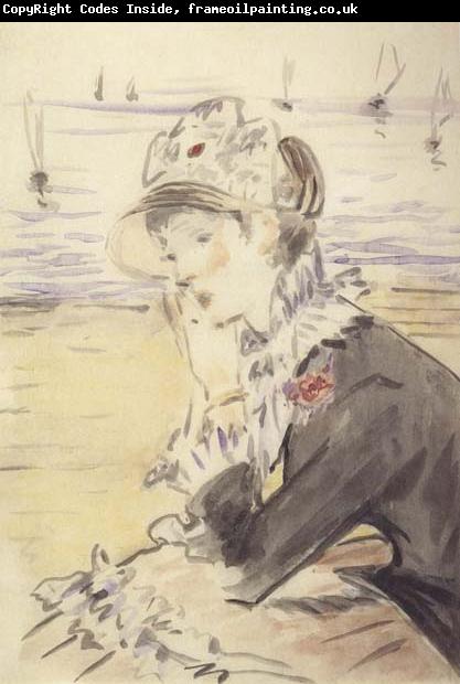 Edouard Manet Jeune fille devant la mer (mk40)
