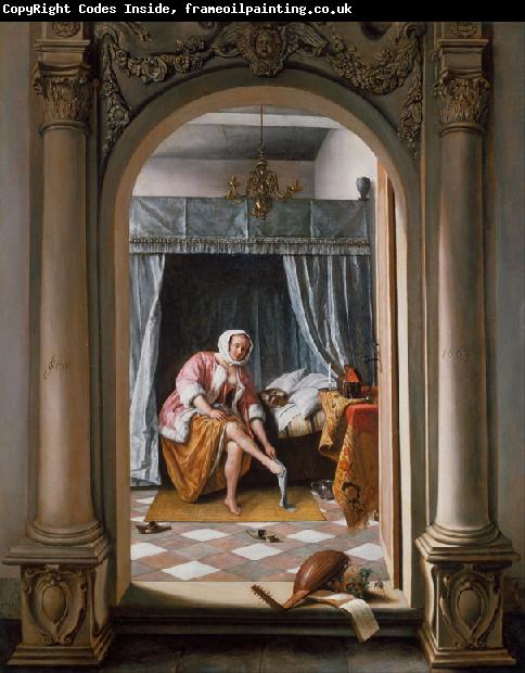 Jan Steen A Woman at her Toilet (mk25)