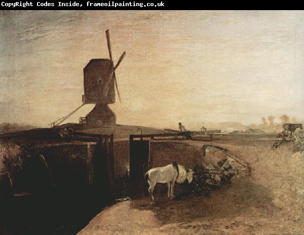 Joseph Mallord William Turner Grand Junction Canal at Southall Mill Windmill and Lock (mk31)