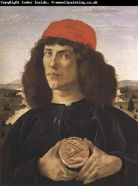 Sandro Botticelli Portrait of a Youth with a Medal (mk36)
