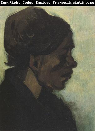 Vincent Van Gogh Head of a Brabant Peasant Woman with Dard Cap (nn04)