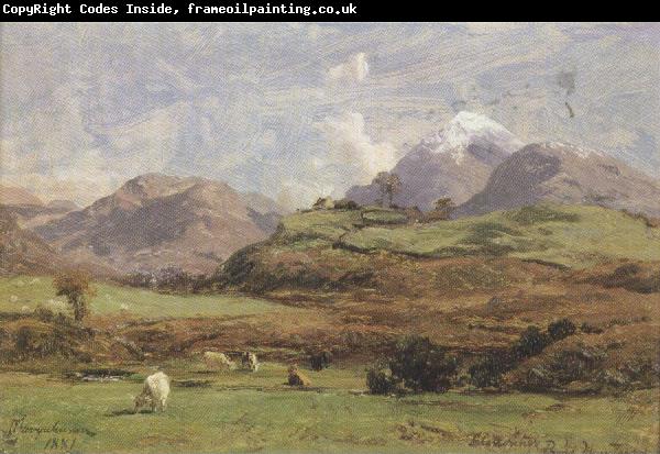 david farquharson,r.a.,a.r.s.a.,r.s.w Glenorchy's Prond Mountain (mk37)