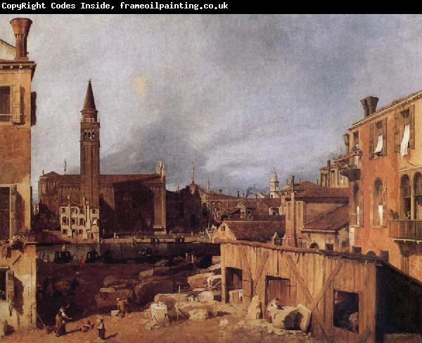 Canaletto Venice:Campo San Vital and Santa Maria della Carita