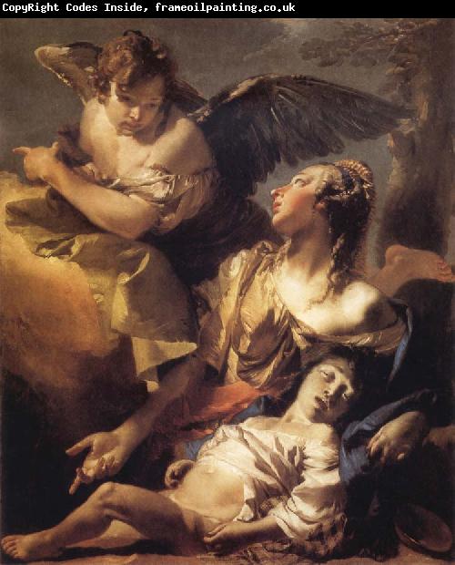 Giovanni Battista Tiepolo Hagar and Ismael in the Widerness