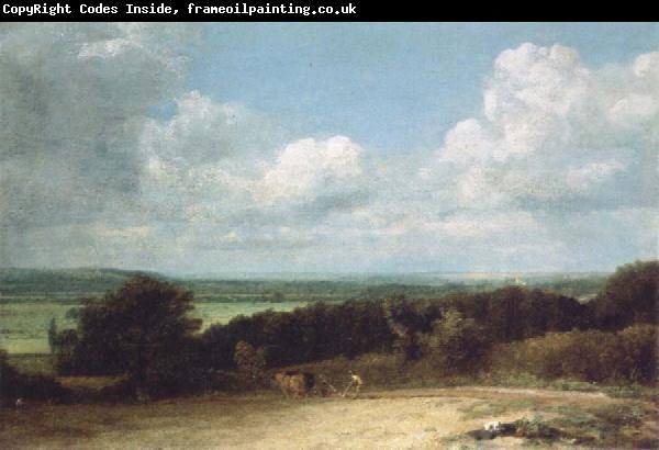 John Constable A ploughing scene in Suffolk
