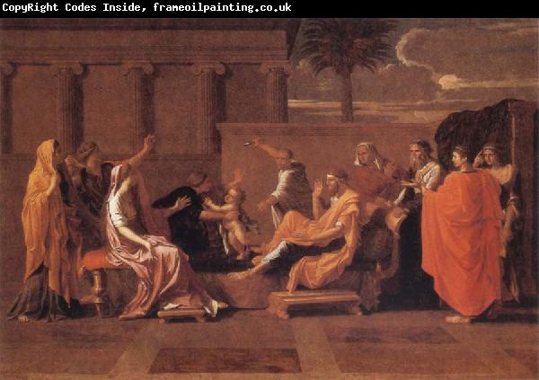 Nicolas Poussin Moses Trampling on the Pharaoh's Crown