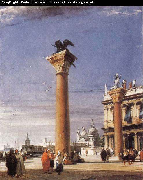 Richard Parkes Bonington The Column of St Mark in Venice