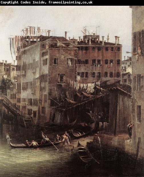 Canaletto The Rio dei Mendicanti (detail)