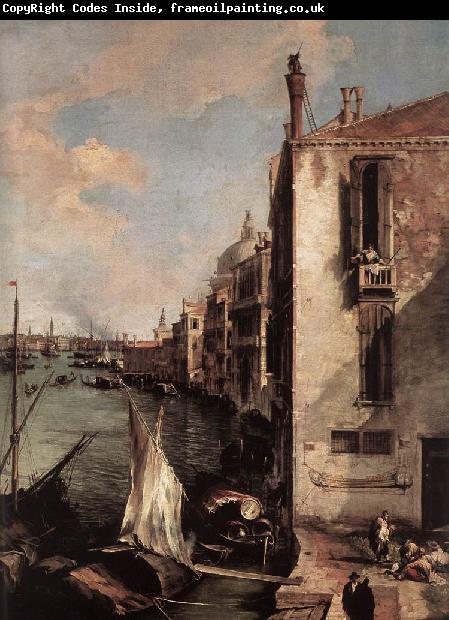 Canaletto Grand Canal, Looking East from the Campo San Vio (detail) fd