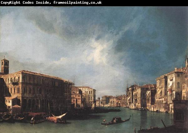 Canaletto The Grand Canal from Rialto toward the North