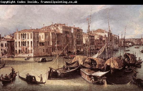 Canaletto Grand Canal: Looking North-East toward the Rialto Bridge (detail) d