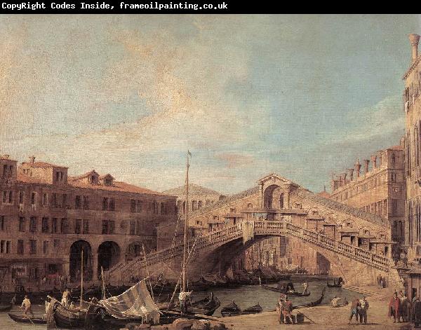 Canaletto Grand Canal: The Rialto Bridge from the South f