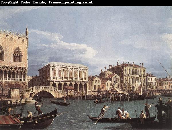 Canaletto The Molo and the Riva degli Schiavoni from the Bacino di San Marco