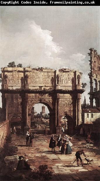 Canaletto Rome: The Arch of Constantine ffg