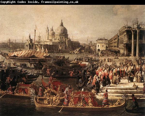 Canaletto Arrival of the French Ambassador in Venice (detail) f