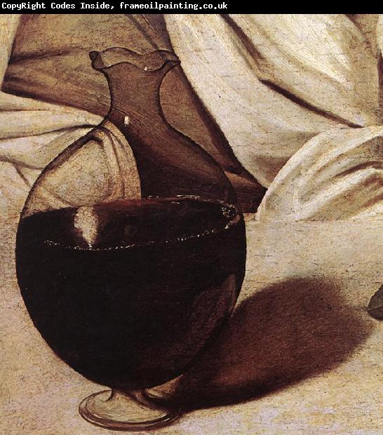 Caravaggio Bacchus (detail)  fg