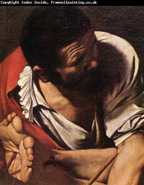 Caravaggio The Crucifixion of Saint Peter (detail) fdg