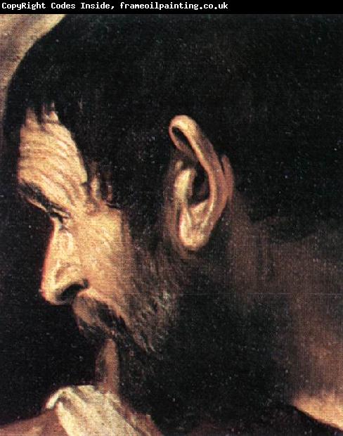 Caravaggio Supper at Emmaus (detail) d