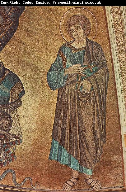 Cimabue Christ Enthroned between the Virgin and St John the Evangelist (detail)  fgh