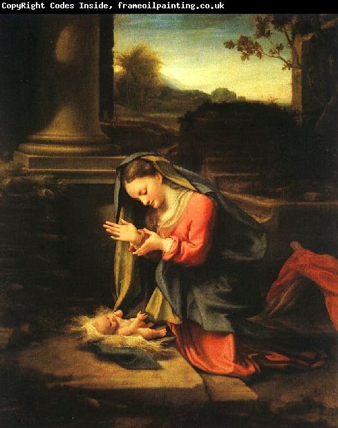Correggio Madonna Worshipping the Child