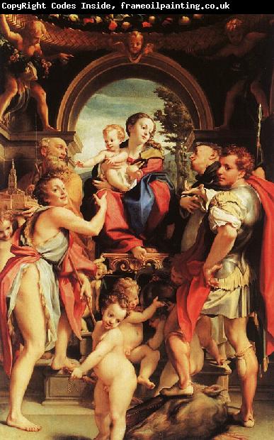 Correggio Madonna with St.George
