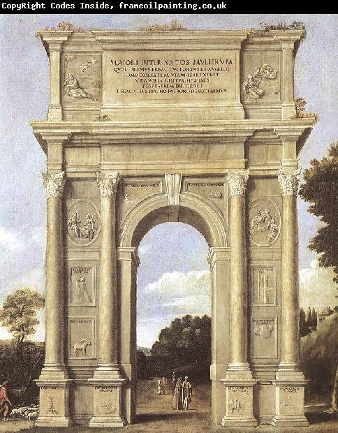 Domenichino A Triumphal Arch of Allegories dfa