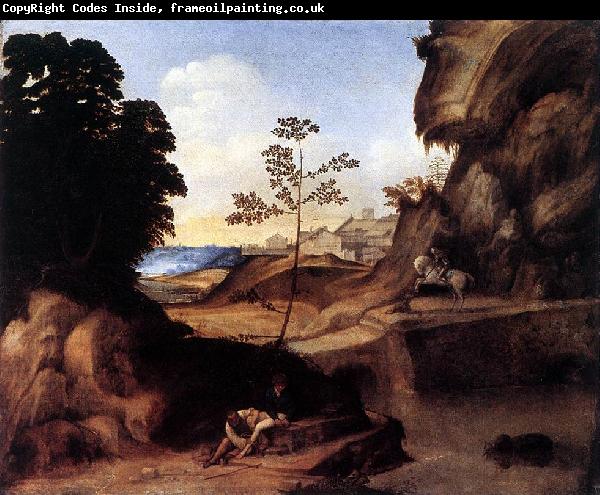 Giorgione The Sunset (Il Tramonto) sh