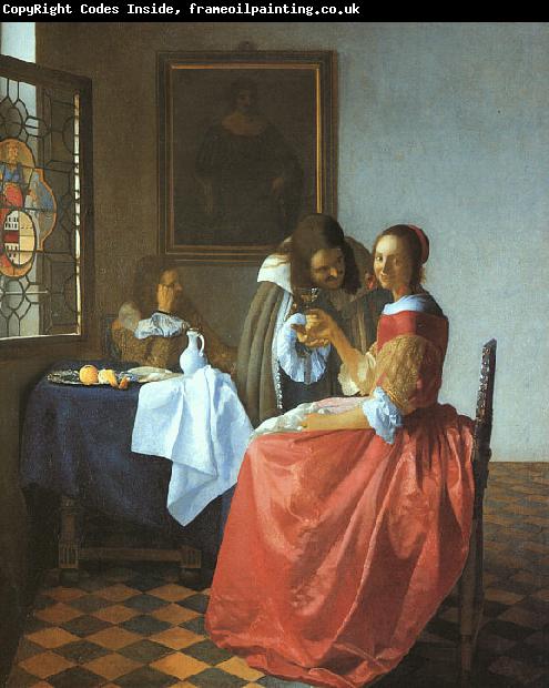 JanVermeer A Lady and Two Gentlemen