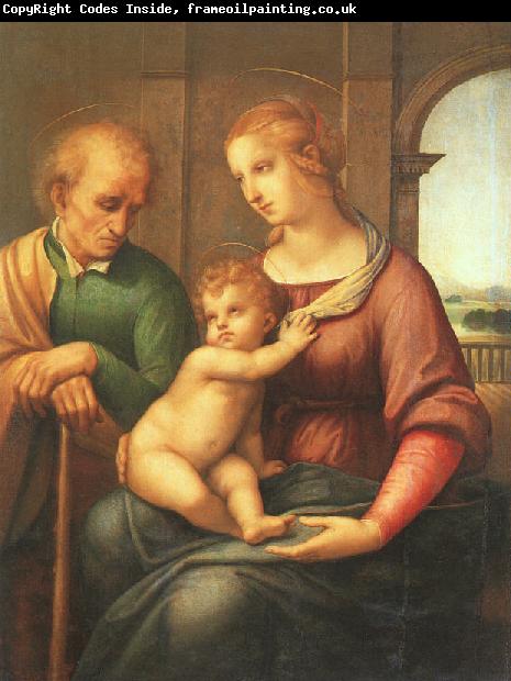 Raphael The Holy Family with Beardless St.Joseph