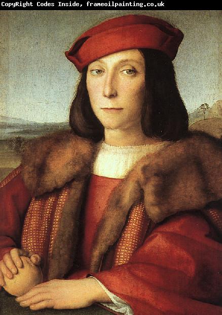 Raphael Portrait of a Man with an Apple